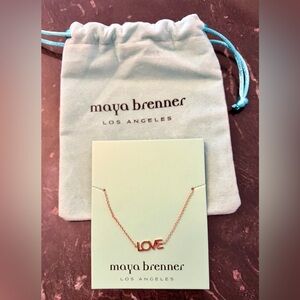 Maya Brenner Gold Tone ‘Love' Bracelet NWOT